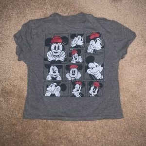 mickey mouse crop tee